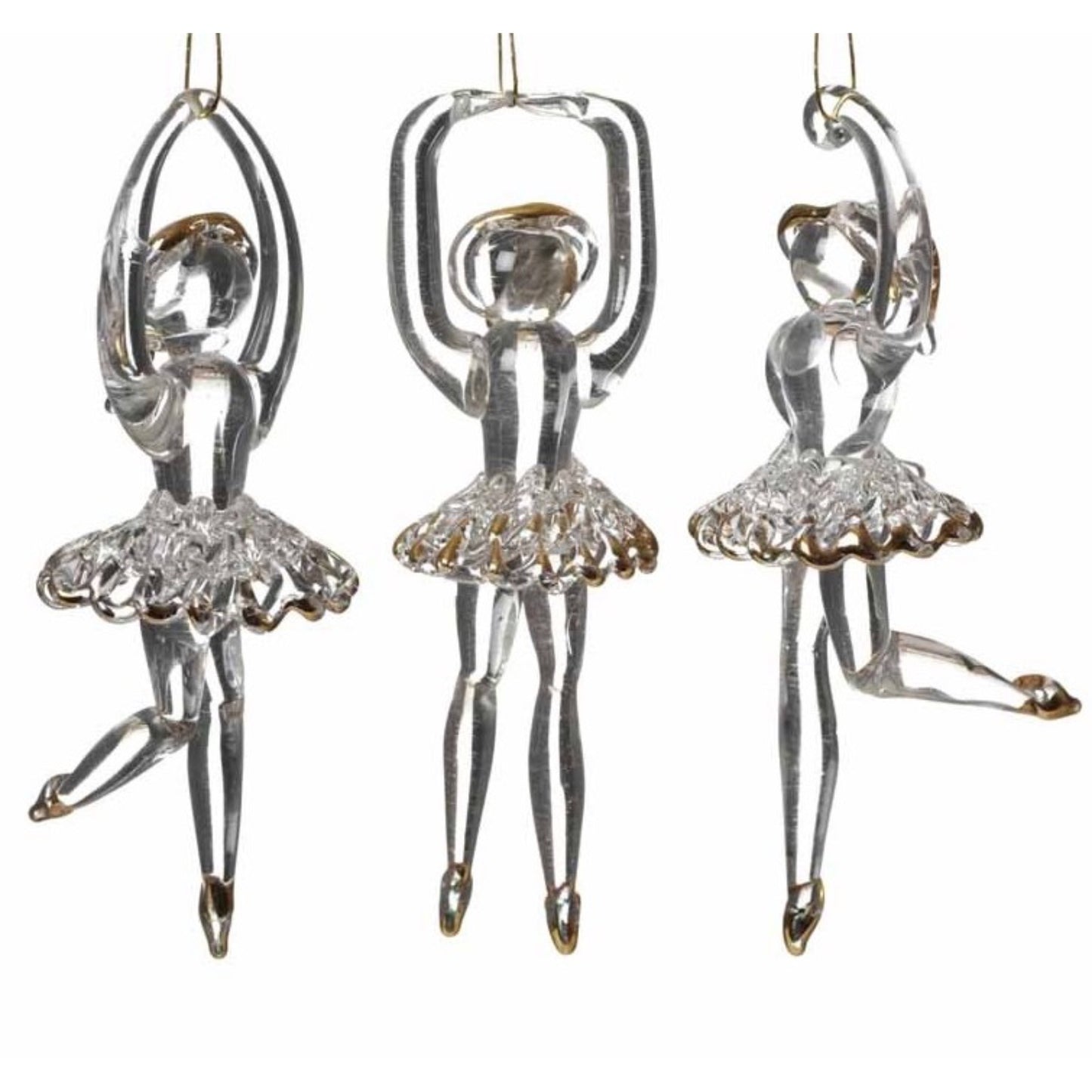 Glass Ballerina Christmas Decoration