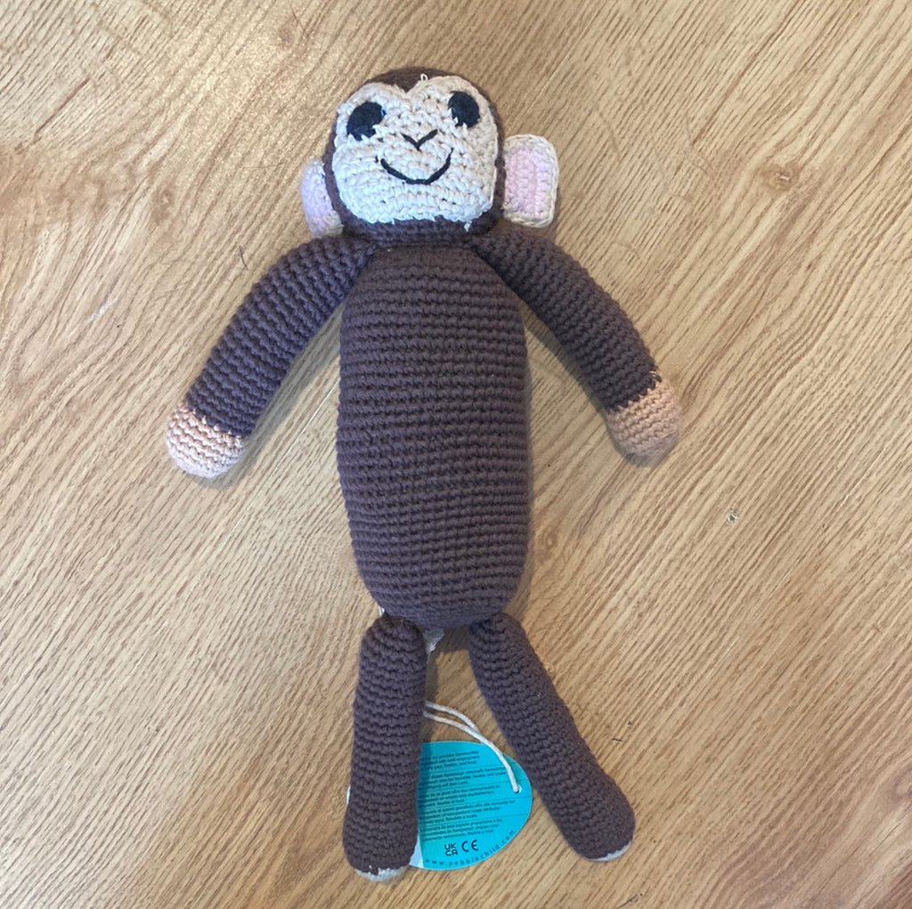 Fair Trade Cotton Crochet Monkey Toy