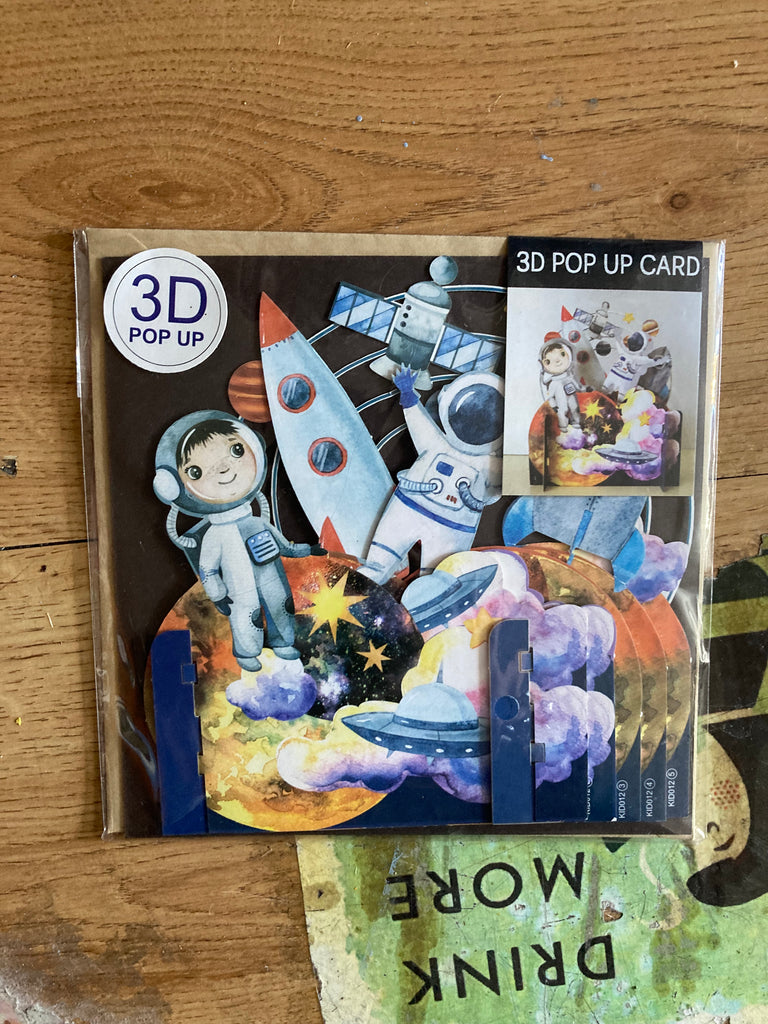 Space 3D pop up card