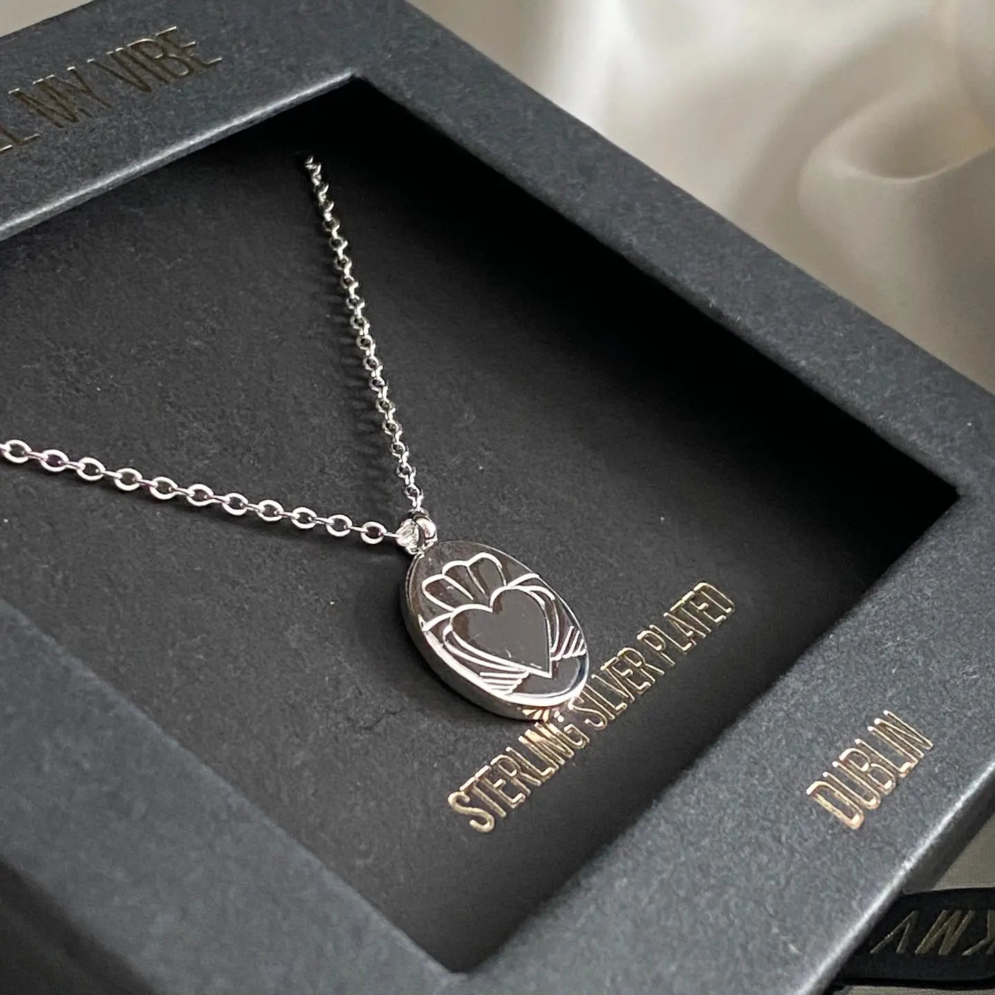 Coin Heart Chain Silver