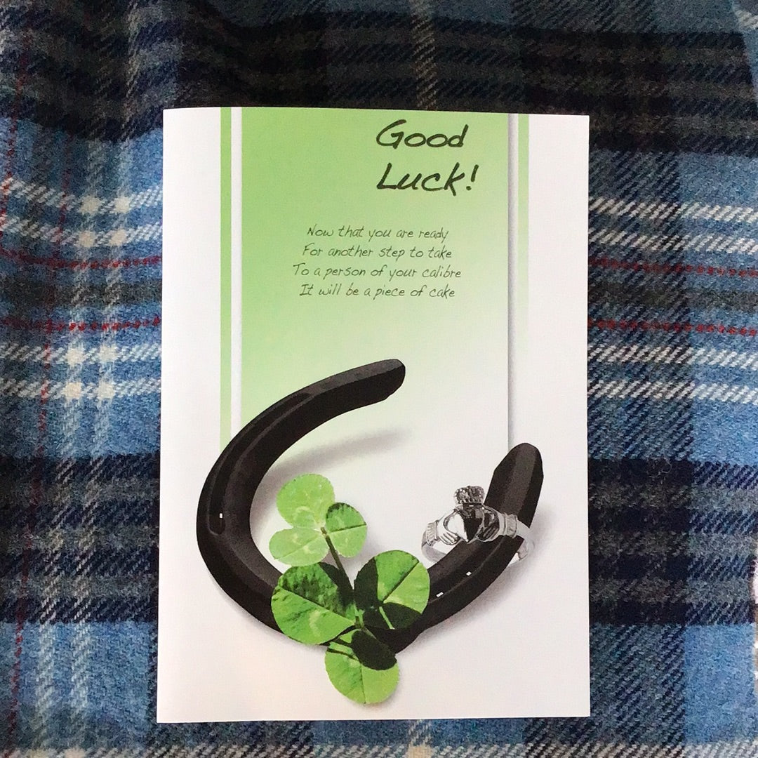 “Good luck” Peter Costello card