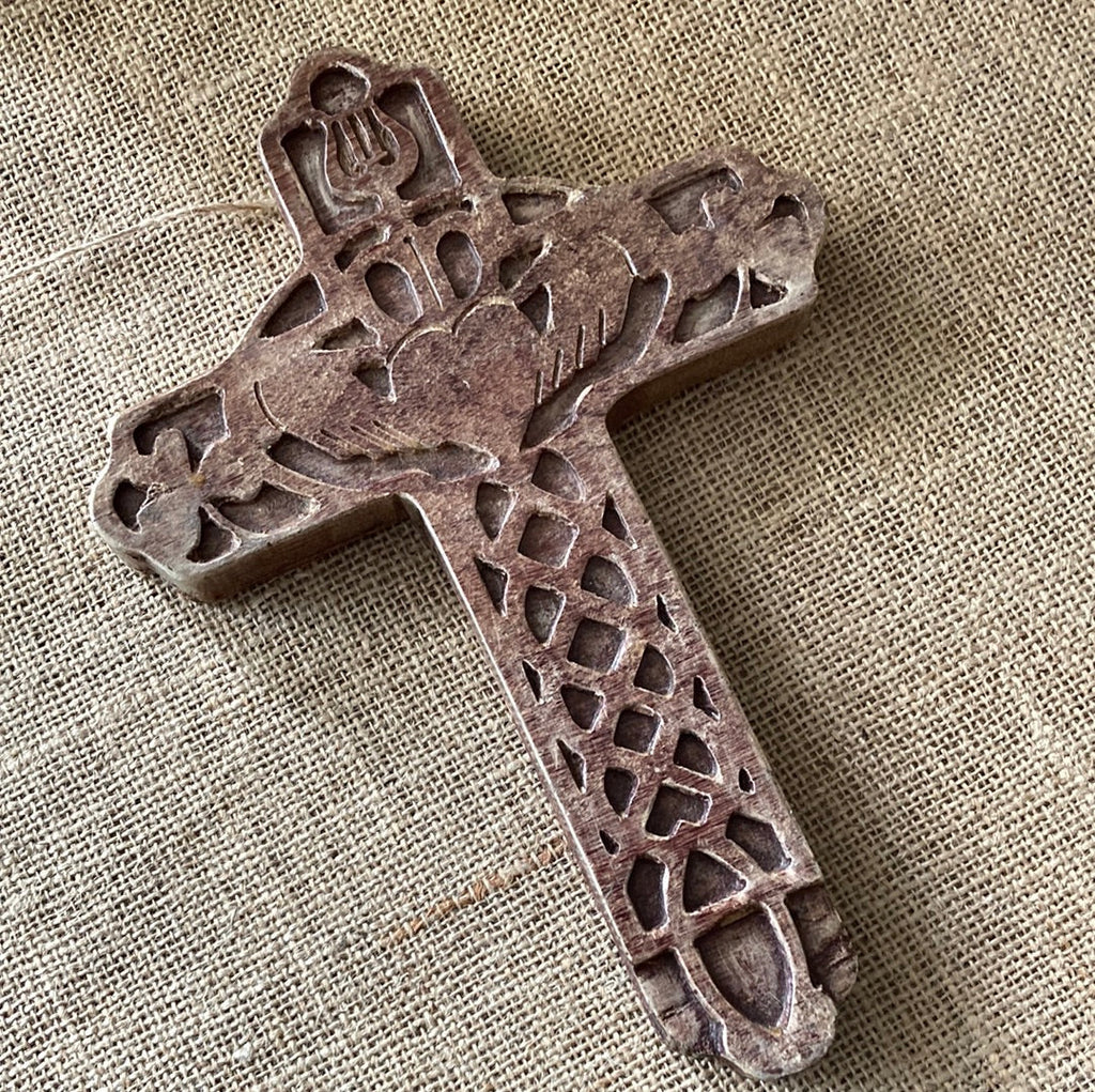 Celtic Wood Cross Carvings