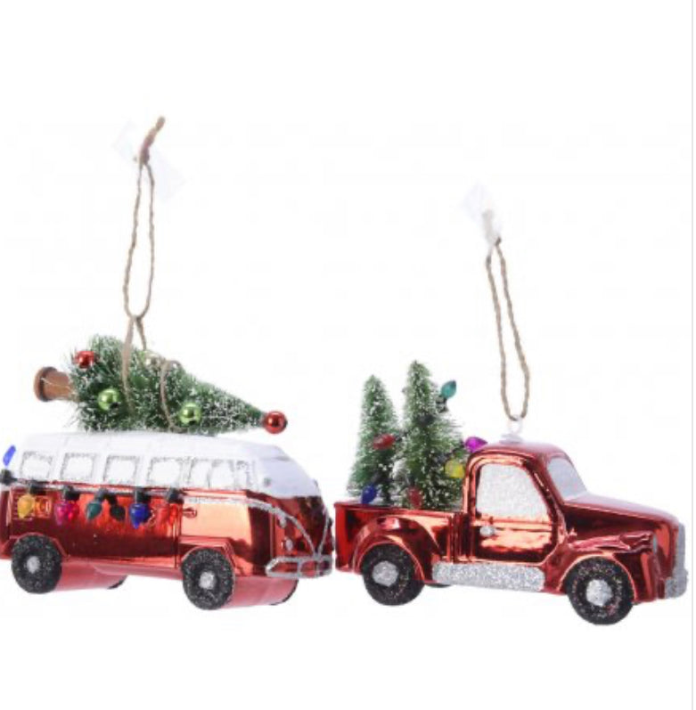 Camper and Tree Decoration
