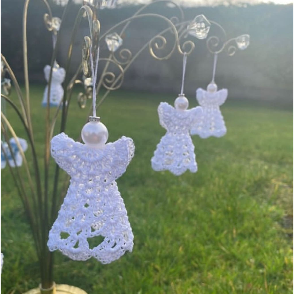 White Handmade Crochet Angel