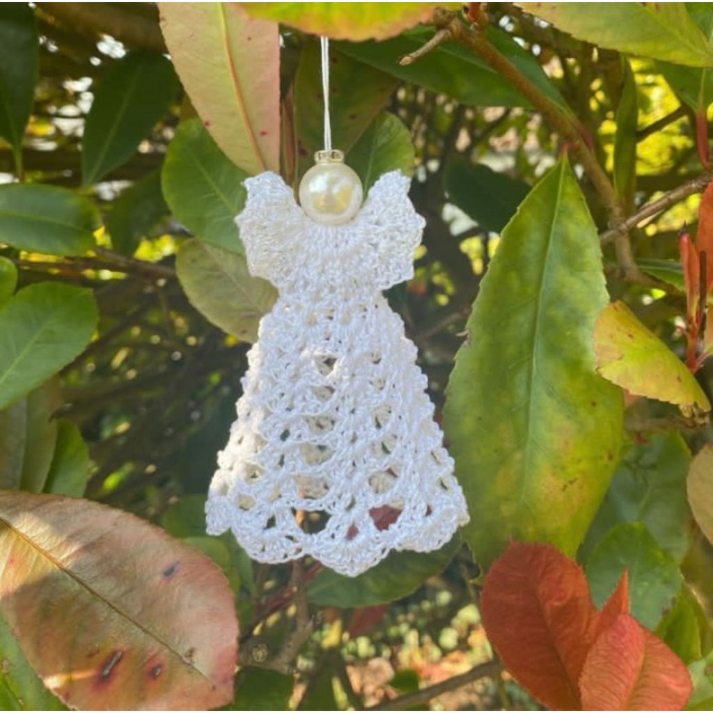White Handmade Crochet Angel