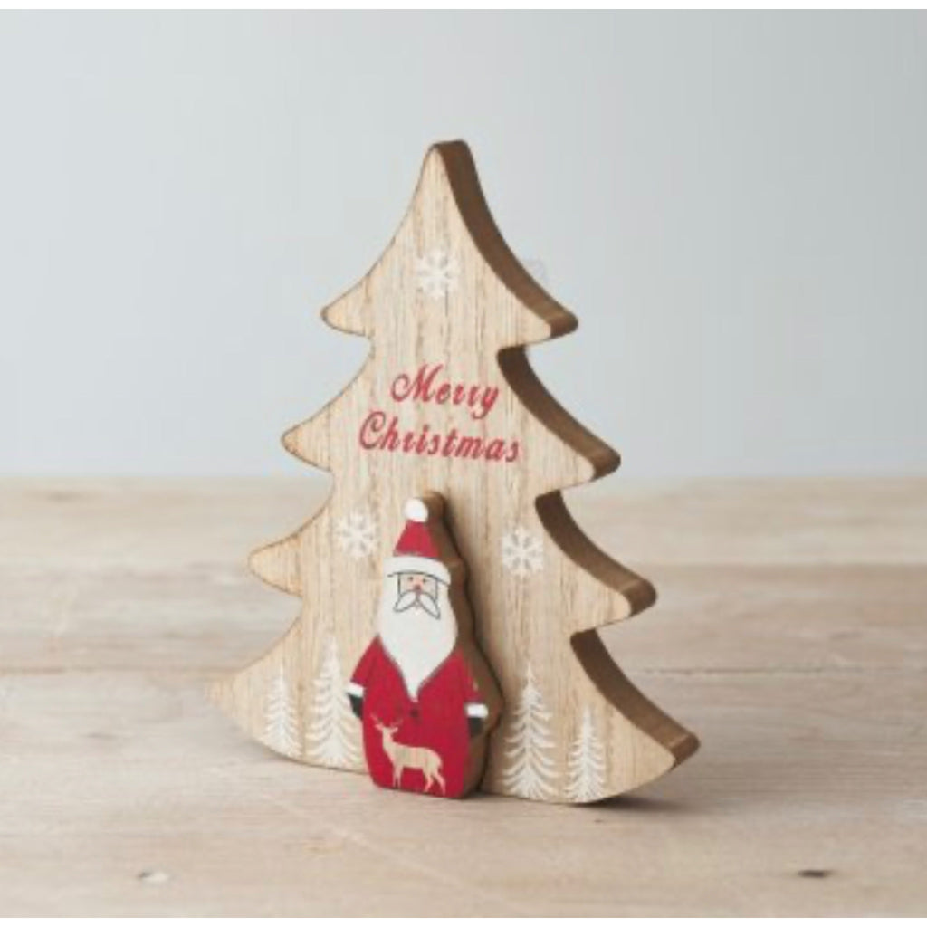 Wood Tree Christmas Ornament