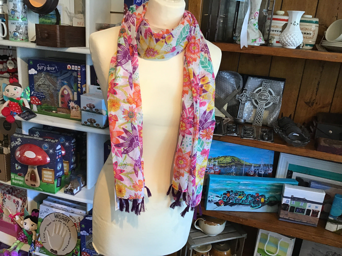 Floral Cotton Scarves