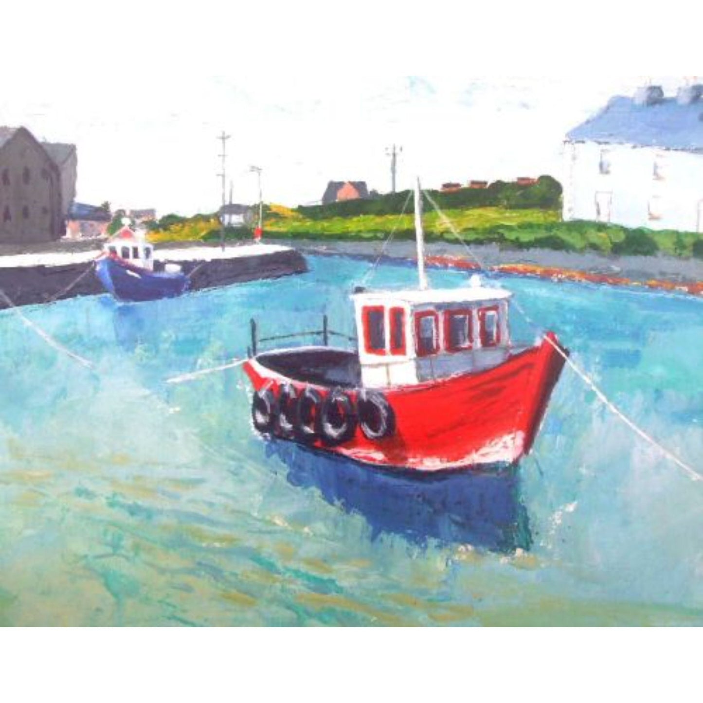 Belmullet Docks Art Card