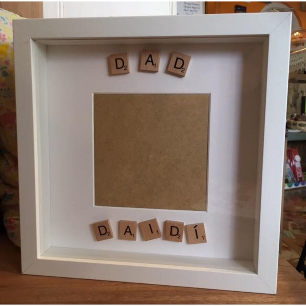 Wooden Scrabble Tile Personalised Frame