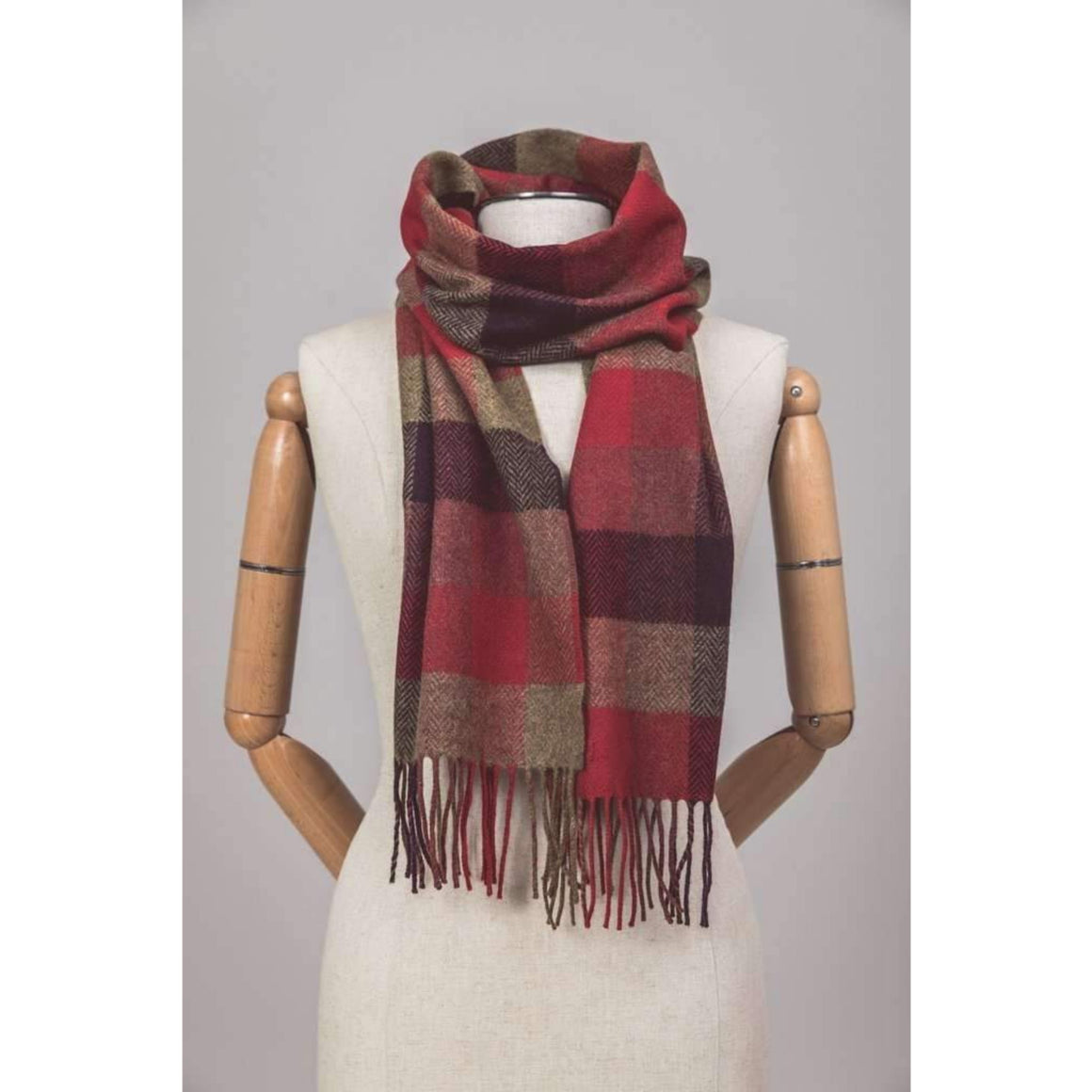 Foxford Scarf Country Block Check