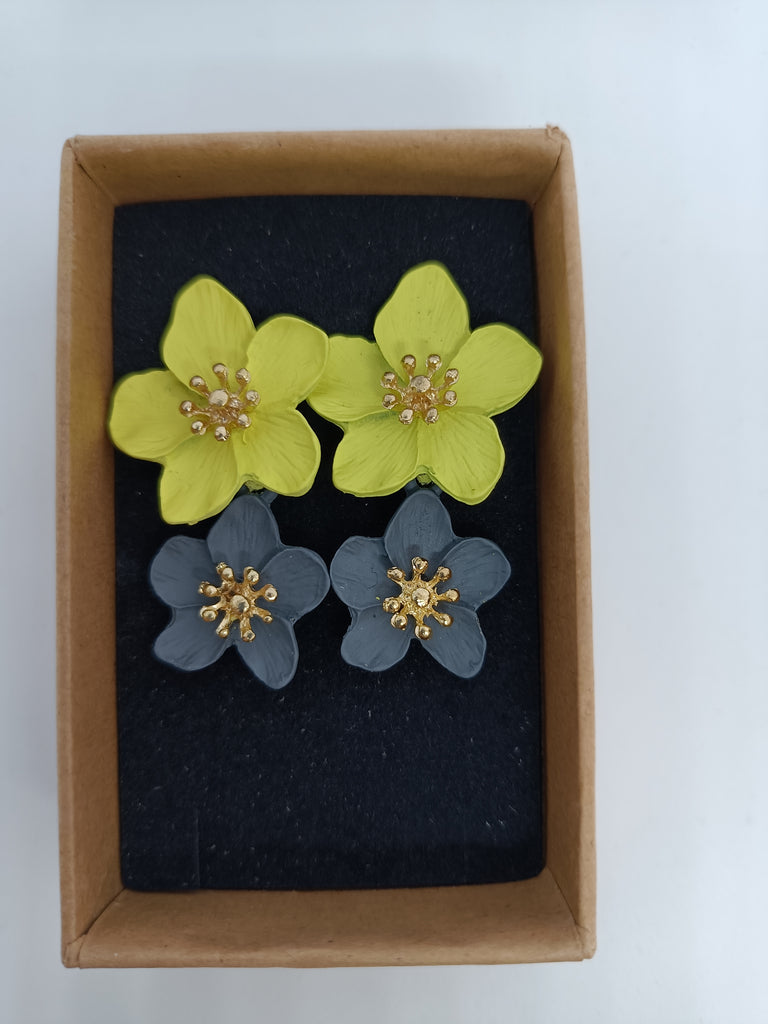 Duo Flower earrings