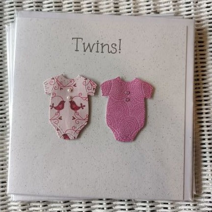 Twins - Baby Cards In English & as Gaeilge - Cúpla