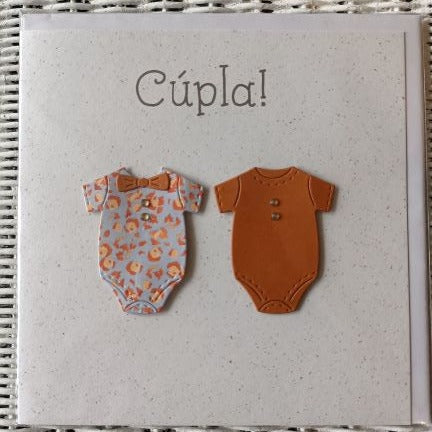 Twins - Baby Cards In English & as Gaeilge - Cúpla