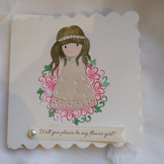 Flower Girl Card