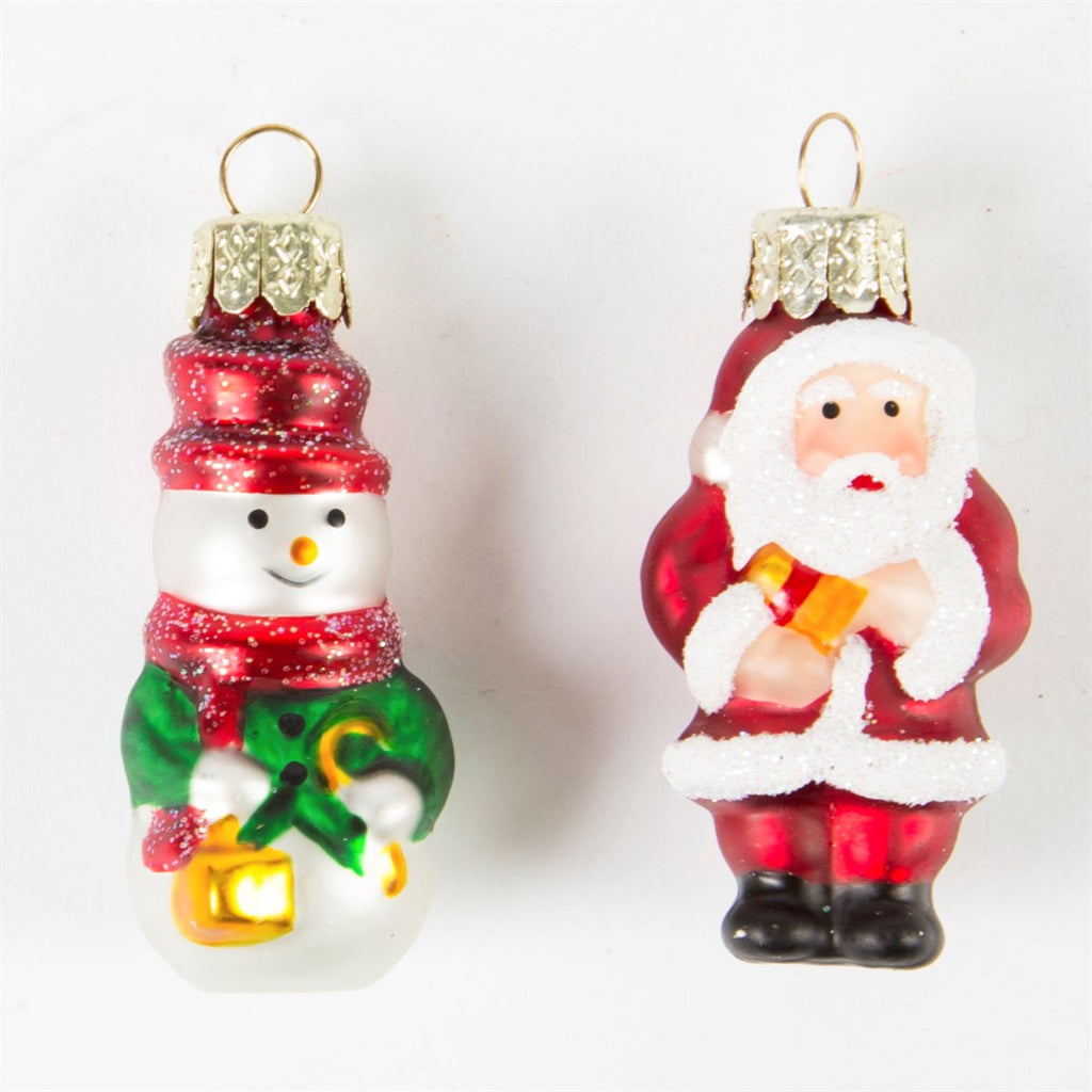 Mini Santa & Snowmen Decorations