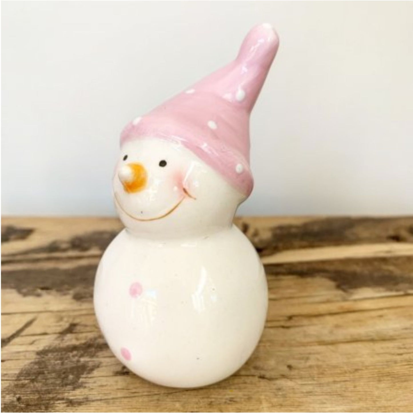 Pretty Pink Snowman