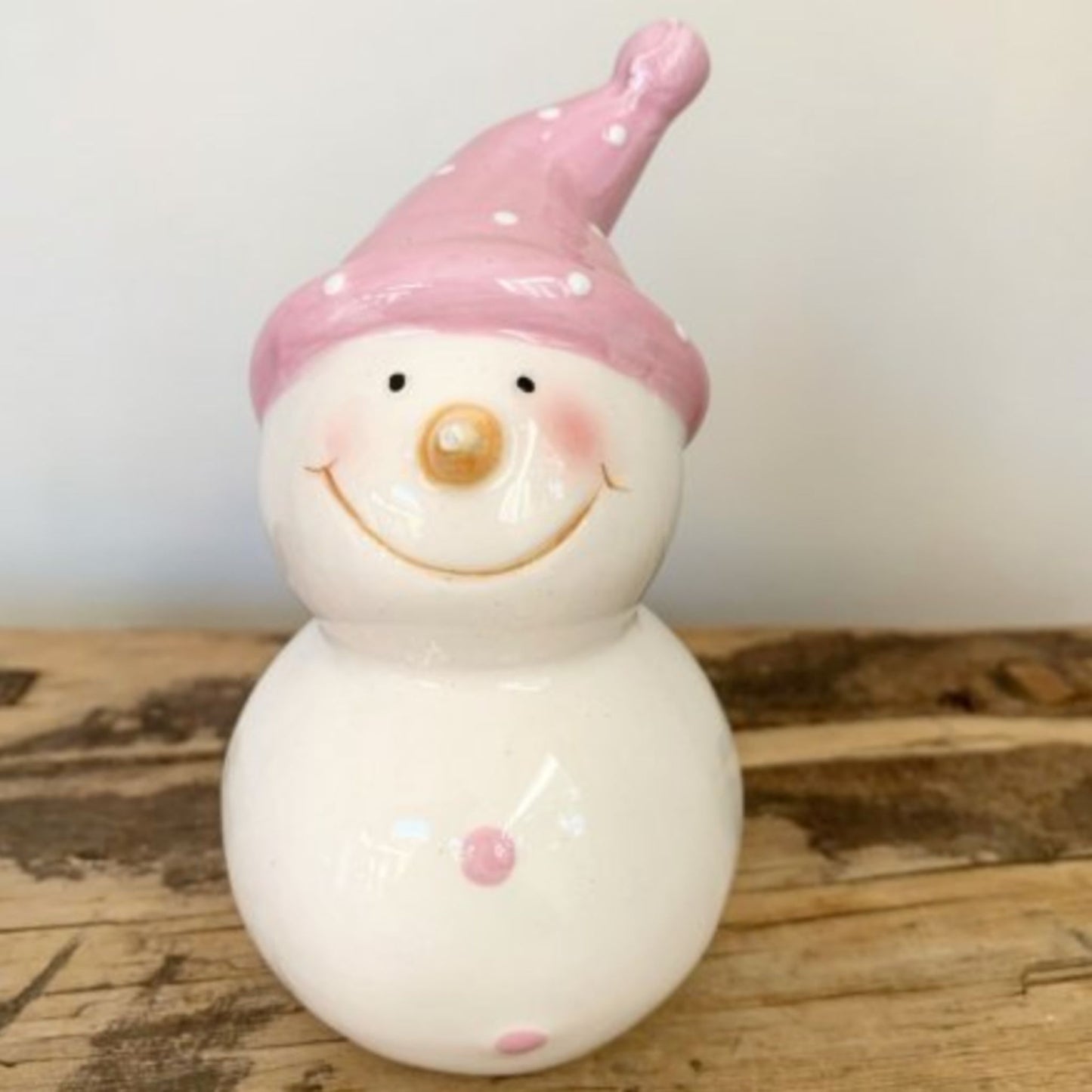 Pretty Pink Snowman