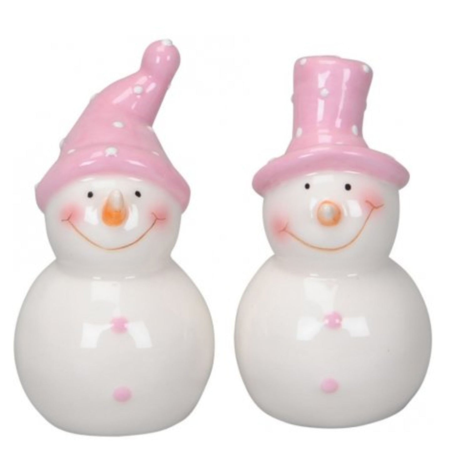 Pretty Pink Snowman