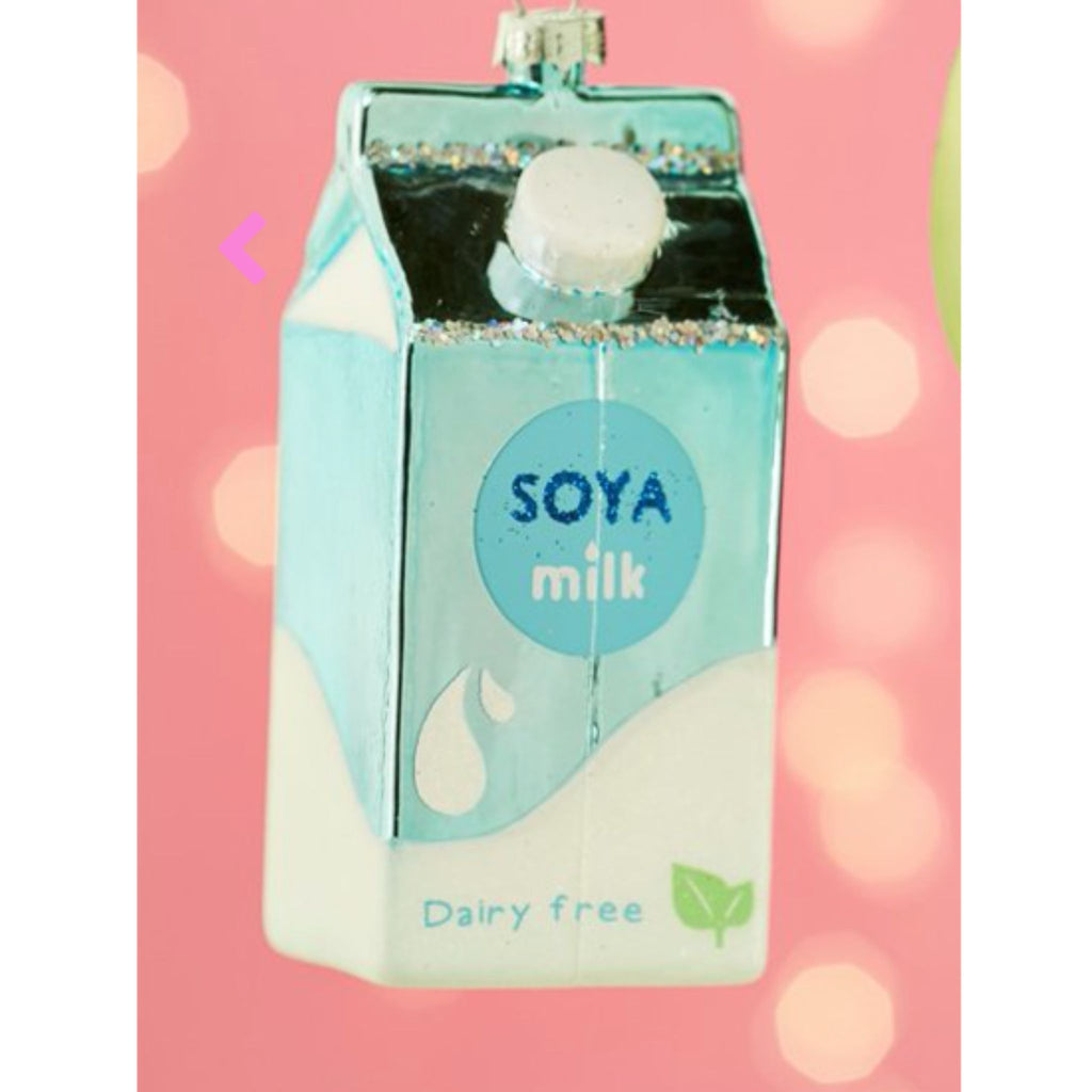 Dairy Free Soya Milk Carton Shaped Bauble