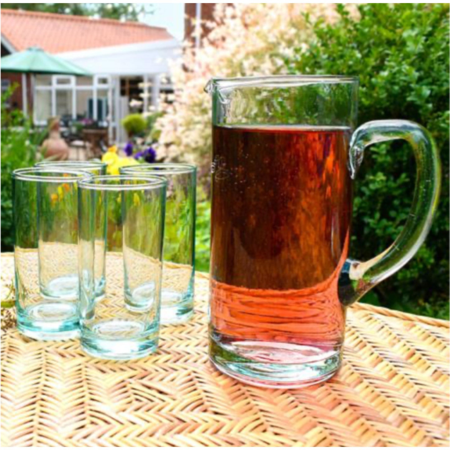 Pair Recycled Glass Highball