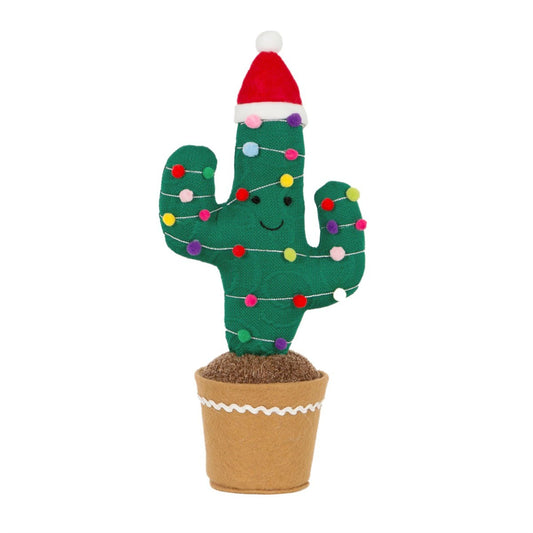 Knitted Festive Cactus Decoration