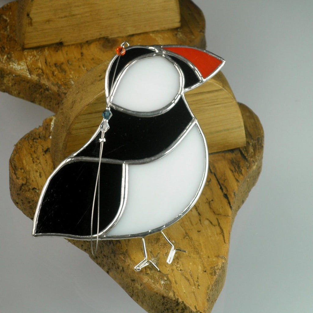 Puffin Stained Glass Suncatcher