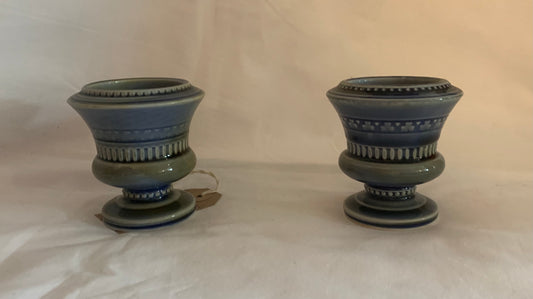Irish Wade Pottery Set of Two Candle Holders
