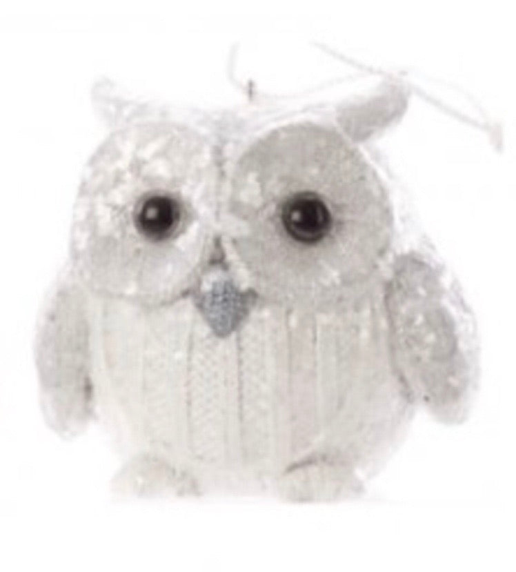 White Knitted Owl