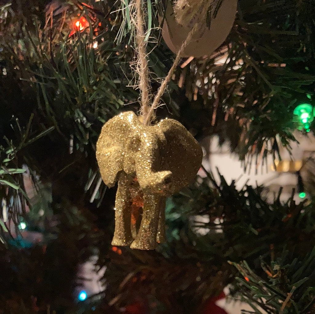 Gold Elephant Hanging Decoration