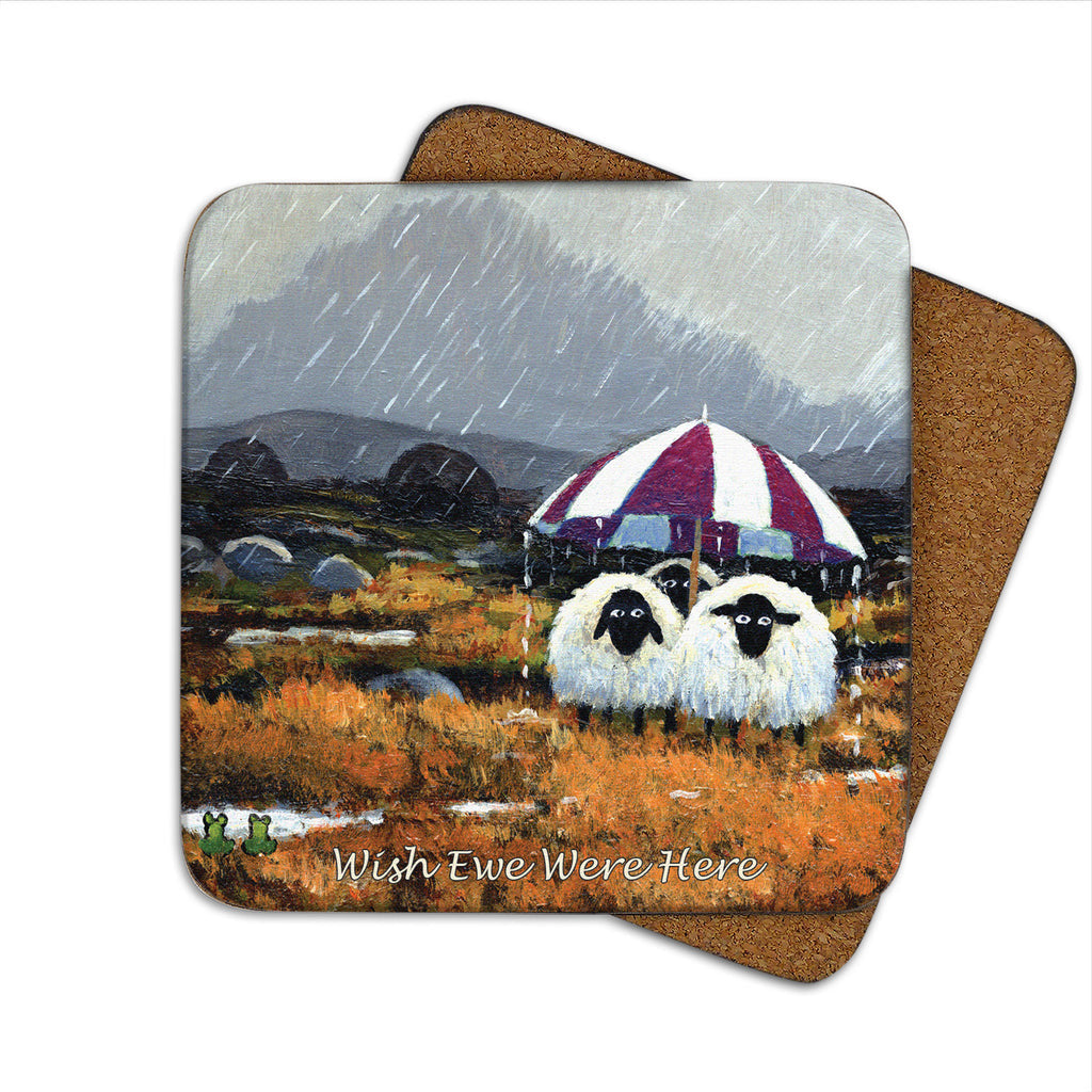 “Wish Ewe Were Here” Thomas Joseph Coaster