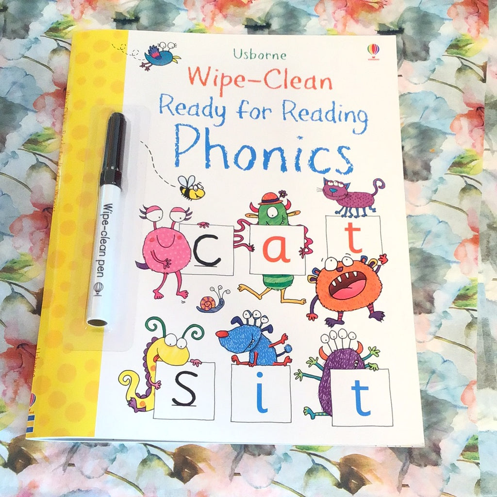 Usbourne: Wipe clean ready for reading phonics