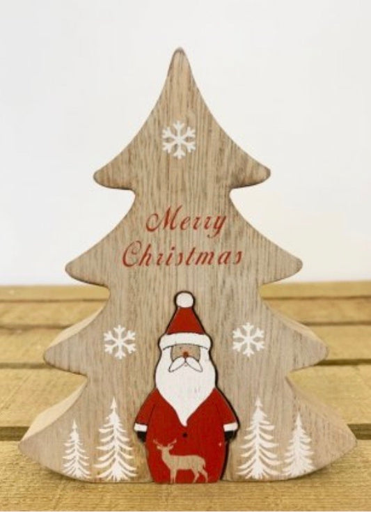 Wood Tree Christmas Ornament