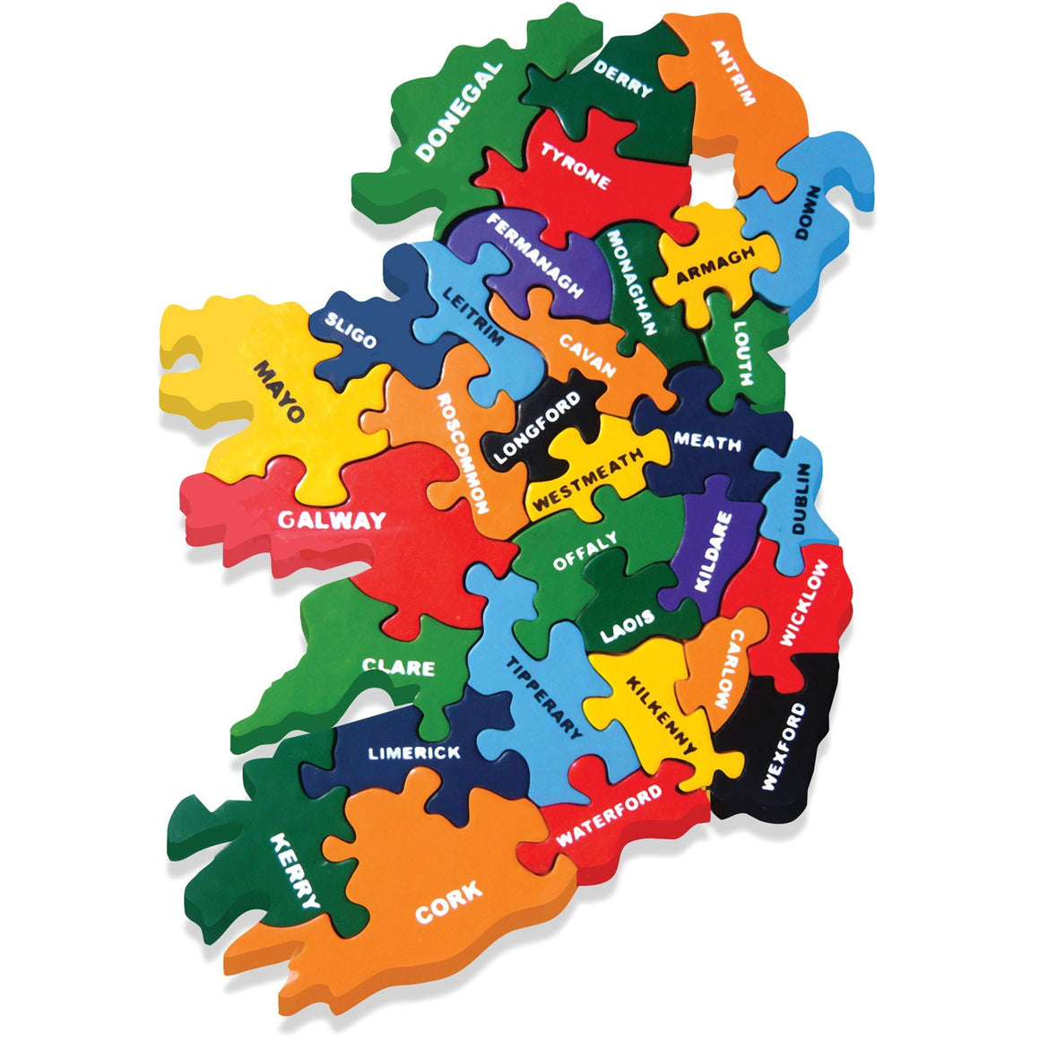 Map of Ireland Wooden Jigsaw