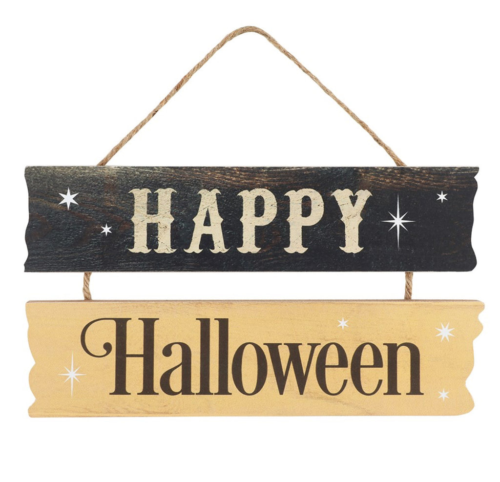 Happy Halloween Hanging Sign