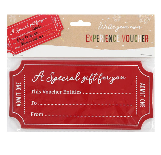 Write Your Own Voucher Wooden Gift Tag