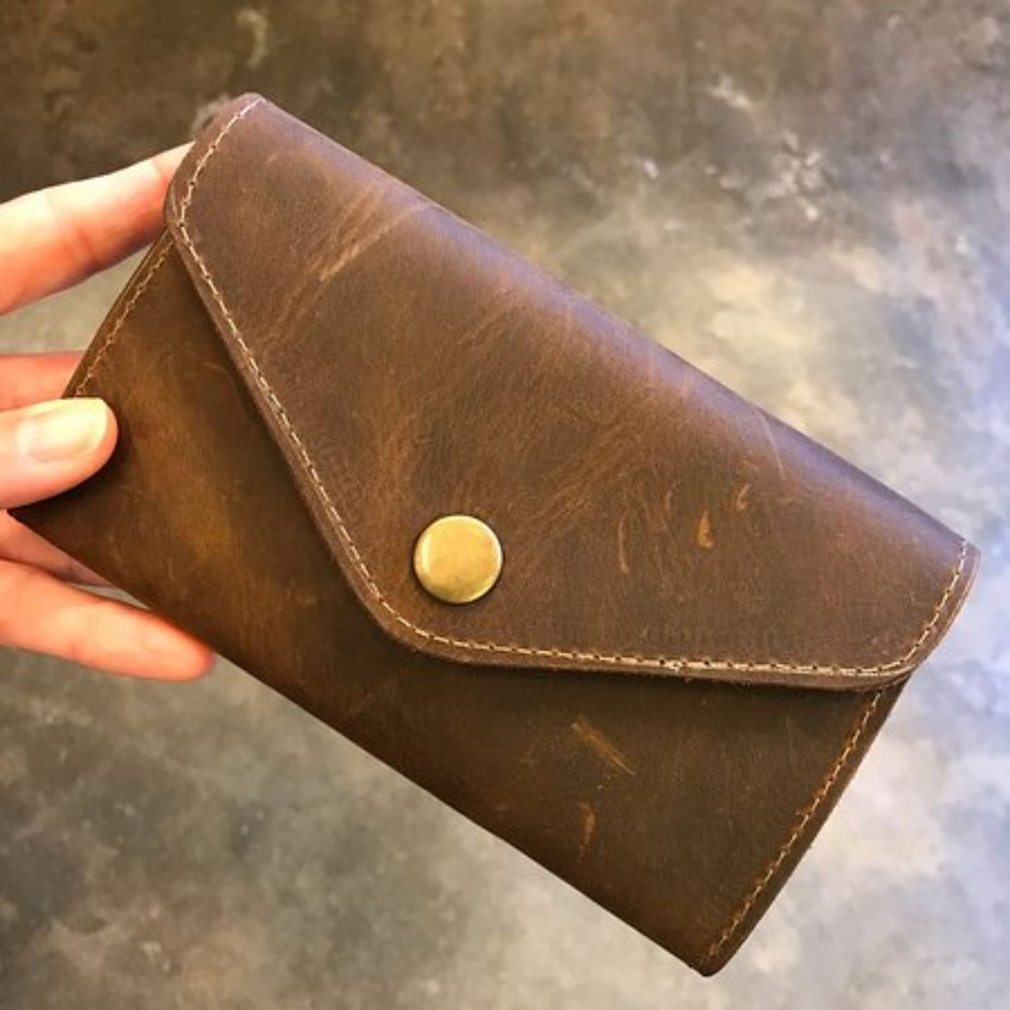 Buffalo Leather Coin Pouch